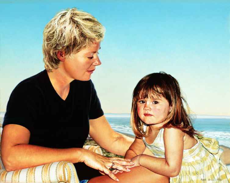 portrait study of mother and child 1998